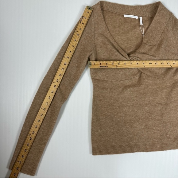 Helmut Lang Sz M Bungee Cold Shoulder Wool Blend Sweater NWT - Picture 11 of 14